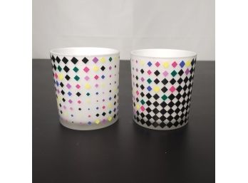 Pair Of Bloomingdales Votives