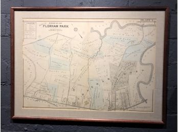 Antique Map Of Florham Park New Jersey - 1910