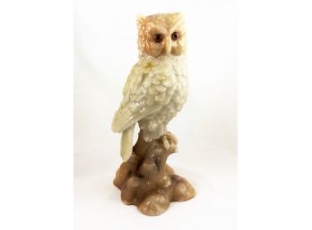 LARGE Vintage Owl Sculpture Candle