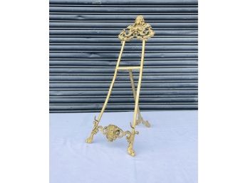 Vintage Ornate Brass Picture Stand