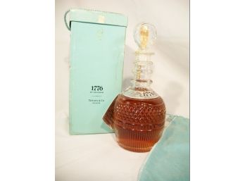 1776-1976 Seagrams - Tiffany & Co. Decanter - Box & Pouch Is Included