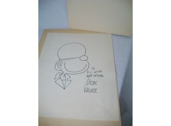 Beetle Bailey / Mort Walker Signed - Real Autograph - Very Cool !