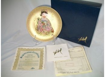 Edna Hibel 'SAKURA' Plate By Rosenthal China W/Box & Papers
