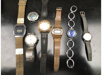 7 Vintage Timex Watches - Untested