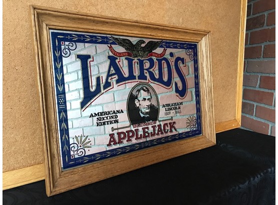 Laird's Applejack Abraham Lincoln Bar Mirror