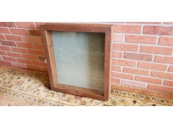 Square Wood And Glass Display Case
