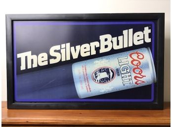 Coors Light Silver Bullet Lighted Beer Sign
