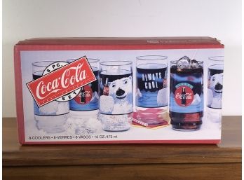 Coca Cola “Always Cool” Glasses New In Box