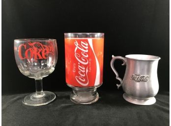 Coca Cola Mug And Glasses