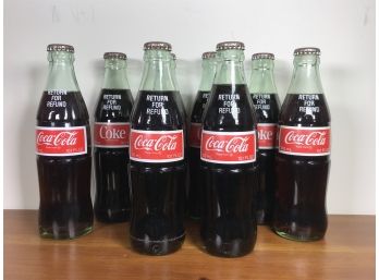 Vintage Coca Cola Bottles 10.1 Oz