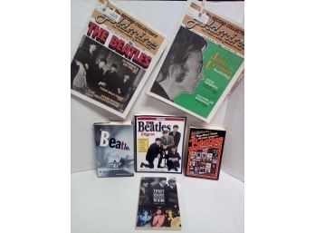 Beatles 6 Piece Super Lot For Reading - Beatle Discograpahy, Oral History, Digest, And More             B2