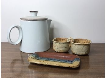 Dansk Coffee Pot & Ceramic Pieces