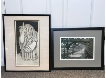 Two Framed Pieces Of Artwork