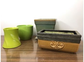 Green Pots And Planters