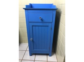 Small Blue Painted Cabinet