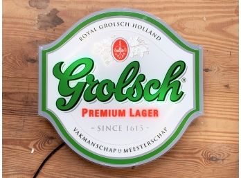 A Grolsch Beer Glass Light