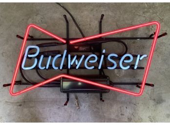 A Vintage Neon Budweiser Beer Sign