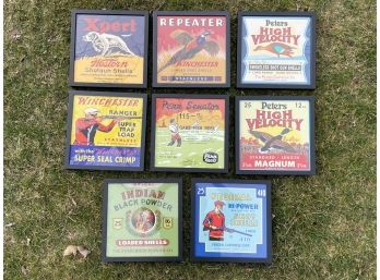 Framed Retro Hunting Themed Canvas Prints