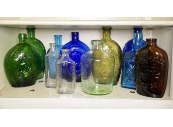 Franklin Mint Glass Bottles And More Colored Glass