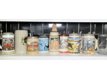 Vintage European Beer Steins