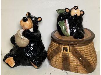 Bearfoots Ceramic Vessels - Bear And Creel With Bear