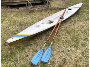 A Vintage Fiberglass Single Scull