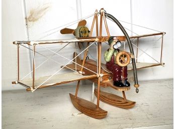 A Model Airplane Hanging Mobile