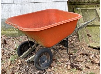 A Heavy Duty Acrylic Wheel Barrow - Needs Air In Tires