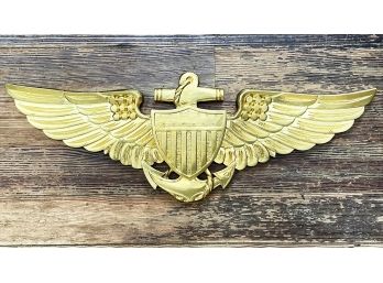 A Gilt Wood Federal Eagle Plaque