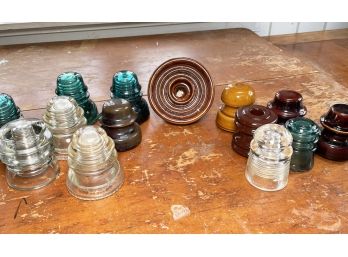 Antique Glass And Ceramic Insulators