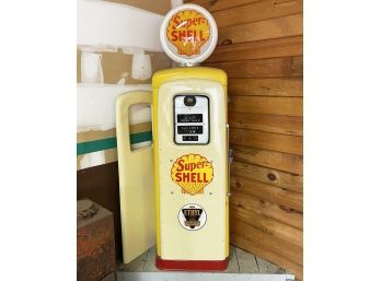 A Vintage Shell Gasoline Pump