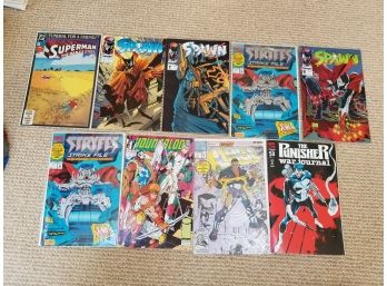 Assorted Comic Books, Some Vintage - Superman, Spawn, And More!