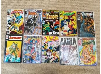 Assorted Comic Books, Some Vintage - Thor, Spider Man, And More!