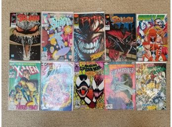 Assorted Comic Books, Some Vintage - Spawn, Spider Man, And More