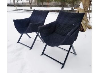 Quilted Fabric Outdoor Folding Chairs