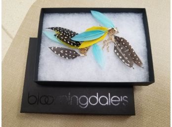 Bloomingdale's Feathered Earrings