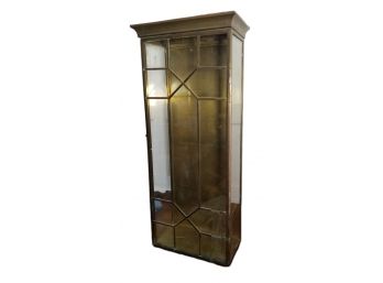 Antique Brass Curio Cabinet - AS IS