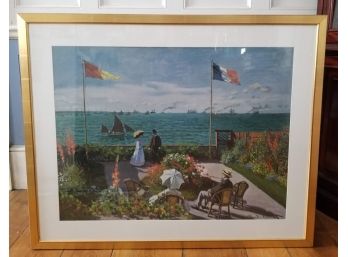 Framed Print 'Terrace At Seaside' By Claude Monet
