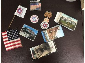 Large Collection Americana - WWII Postcards, Bicentennial Swag And More!