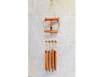 Mid Century Owl Bamboo Wind Chimes