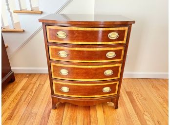 Thomasville Banded Mahogany Bachelors Bowfront Chest (contents Not Included) (unit 1)