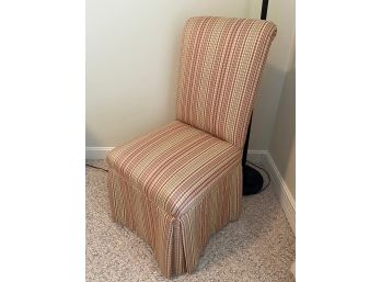 Striped Plaid Upholstered Accent Side Chair 20x20x38'