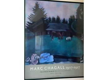 Marc Chagall 1907-1917 The Jewish Museum 1996 Poster 20x24' Framed 'the Poet Reclining'