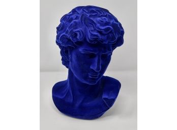 Cobalt Blue Velvet Bust