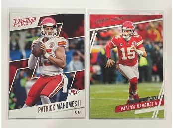 2020 Panini Patrick Mahomes II 2 Card Lot.           Cards Pictured