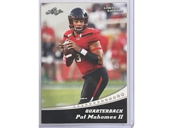 2017 Leaf Patrick Mahomes II Limited Edition Rookie Card #13