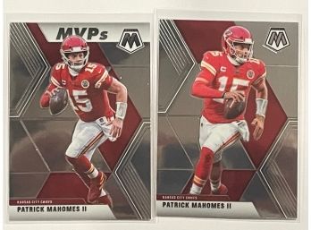 2020 Panini Mosaic Patrick Mahomes II 2 Card Lot.   Cards #1 And #297        Cards Pictured