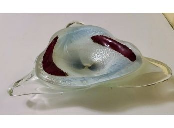 Funky Mid-Century Art Glass Bowl