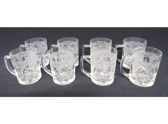 Set Of 8 Cristal D'Arques-Durand Coffee Mugs