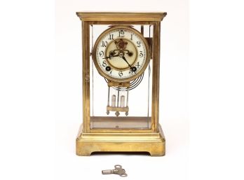 New Haven Clock Co. Brass Carriage Clock - Made In Germany